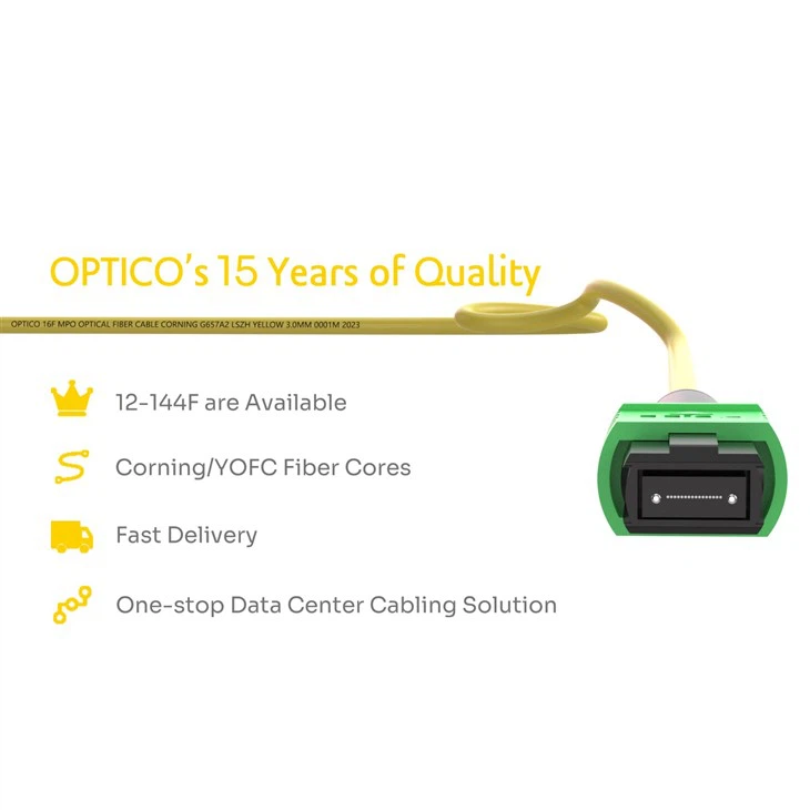 16F MPO APC Patch Cord OM4 Trunk Cable Jumper